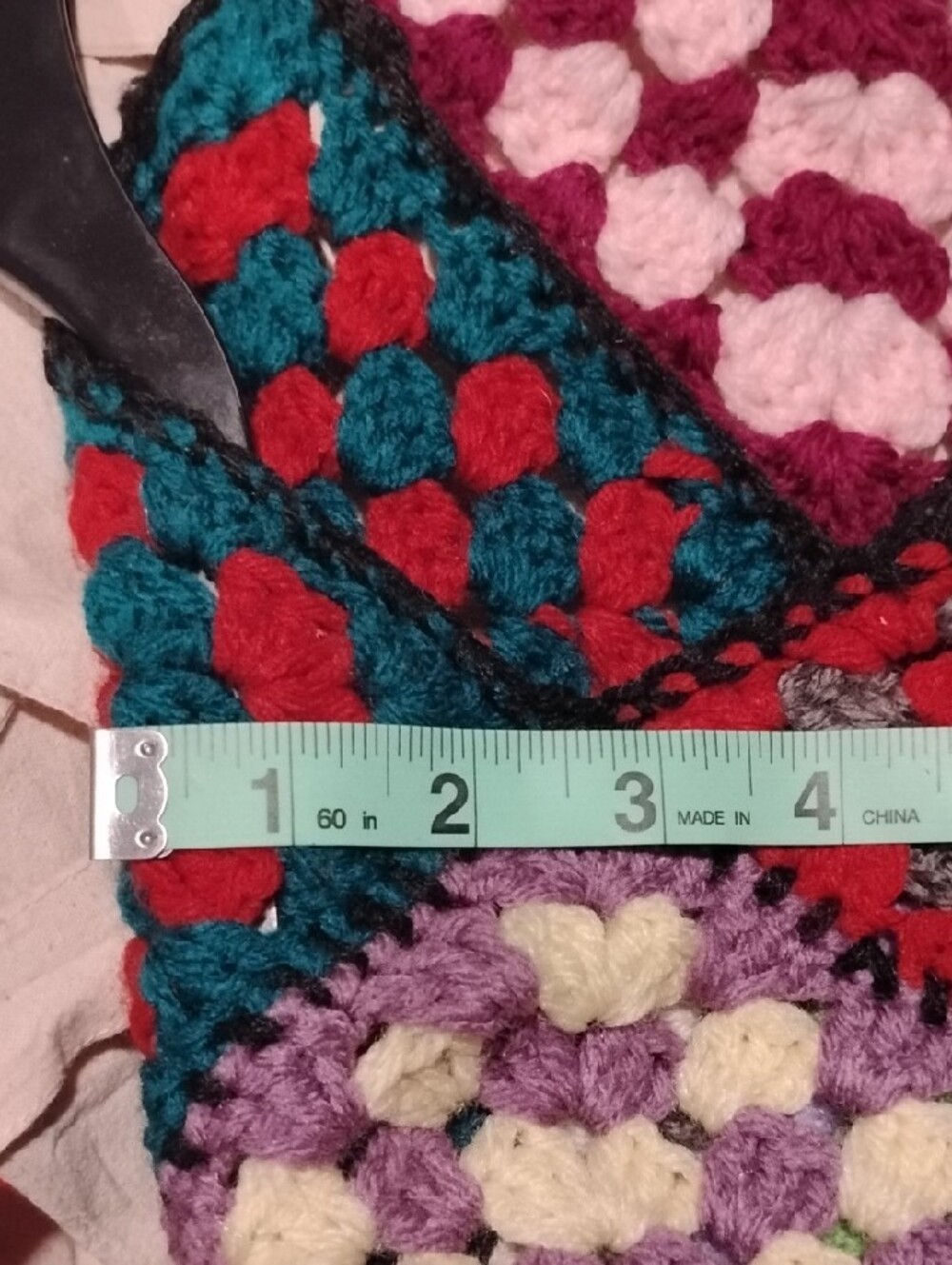 Multicolor Patchwork Crochet Sweater Tunic - Women - Picture 10 of 12
